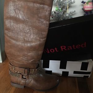 Not rated studded riding boots size 9