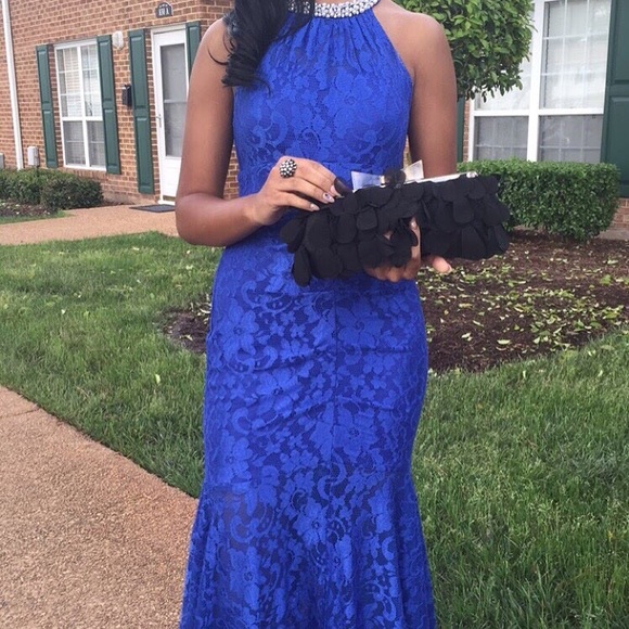 Prom dress, royal blue