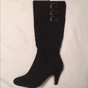 Black calf-length boots size 9-New, never worn!
