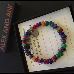 Alex and Ani Rare Retires Multi Color Bracelet