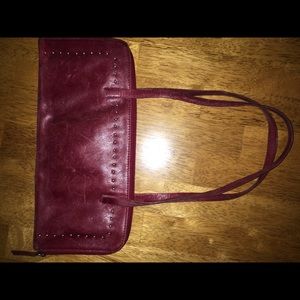 Authentic Amazing Immaculate Red Carven Handbag