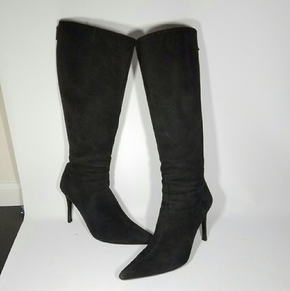 Gucci Doble Vita Black Knee High suede boots - Picture 2 of 4