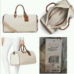 Michael Kors jet set large weekend duffle bag