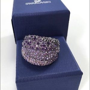 SWAROVSKI Ring Amethyst Purple Size(new in box!)