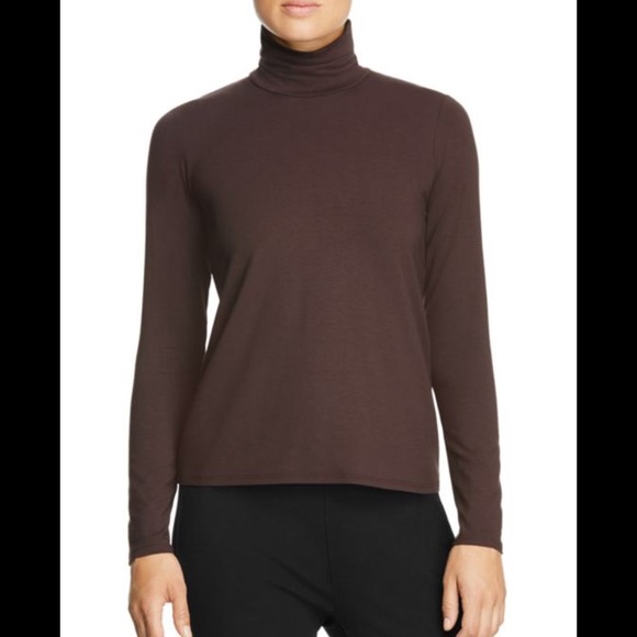 eileen fisher scrunch neck top
