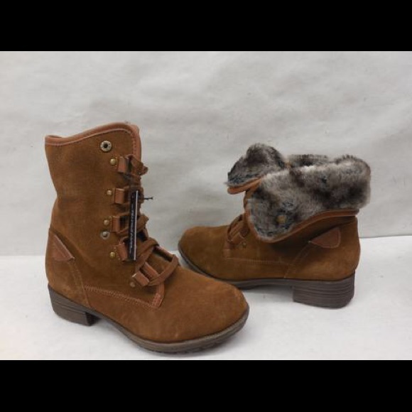 New ALDO ADIANIEL BROWN SUEDE BOOTS SIZE 6.5