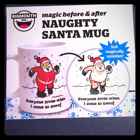 🔴clearance🔴 Magic naughty Santa mug