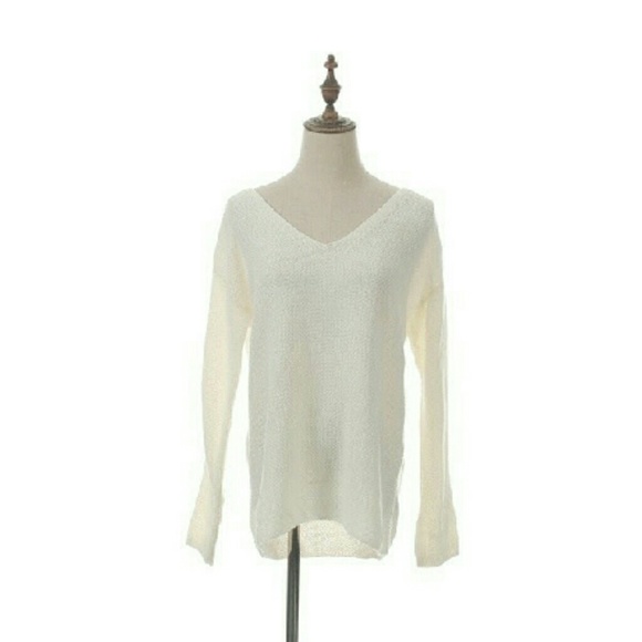 Slouchy V-neck sweater - Picture 2 of 2