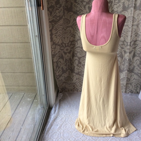 SOLD Banana Republic Stretch A-line Camel Dress - Picture 3 of 4