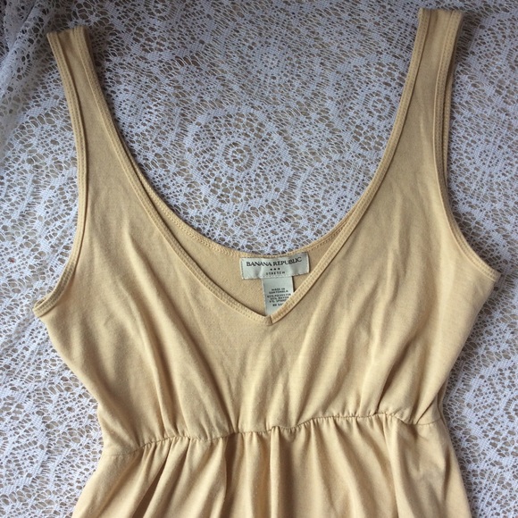 SOLD Banana Republic Stretch A-line Camel Dress - Picture 4 of 4