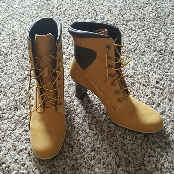 womens timberland high heels
