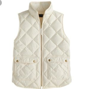 J. Crew Vest in White and Gold
