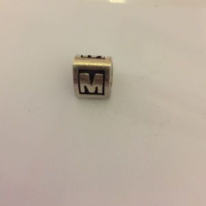 Letter "M" pandora charm