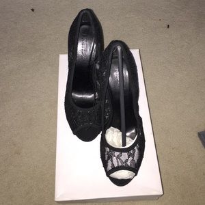 Forever 21 Black lace heels