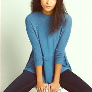 FREE PEOPLE crossroads top blue