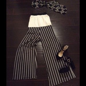 SOLD! Modal stretch knit cotton strapless jumpsuit