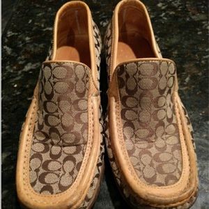 Coach monogram loafers 6.5