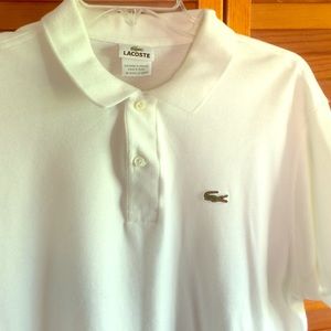 White Locoste polo shirt