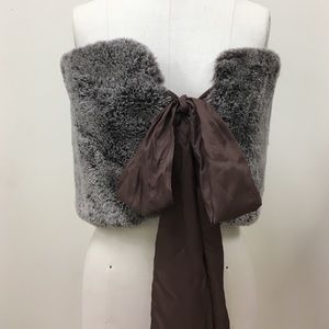 NEW Brown Faux Fur Wrap