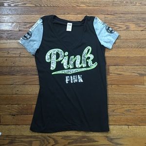 PINK V-NECK TEE