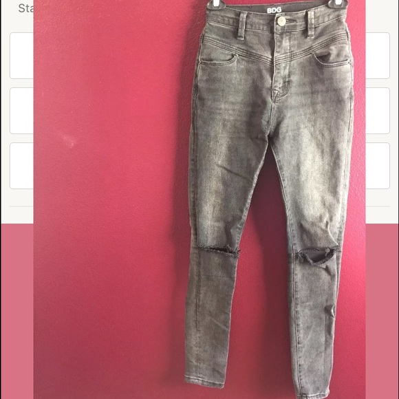 Bdg urban Outfitters high waisted knee Slit jeans - Picture 1 of 4