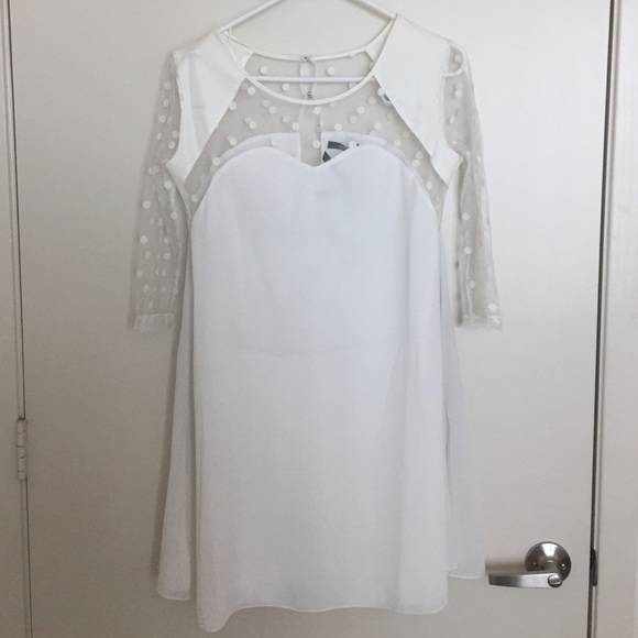 White flowy dress