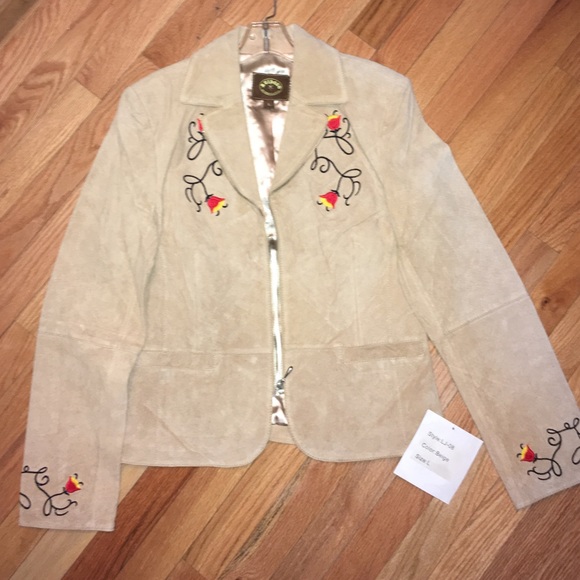 Genuine leather dress jacket