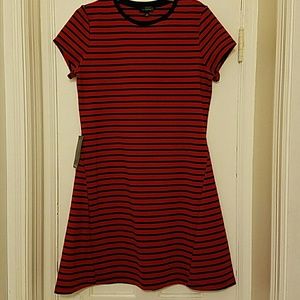 The Limited Dresses - THE LIMITED fitted A-line striped t-shirt dress The Limited Dresses - THE LIMITED fitted A-line striped t-shirt dress