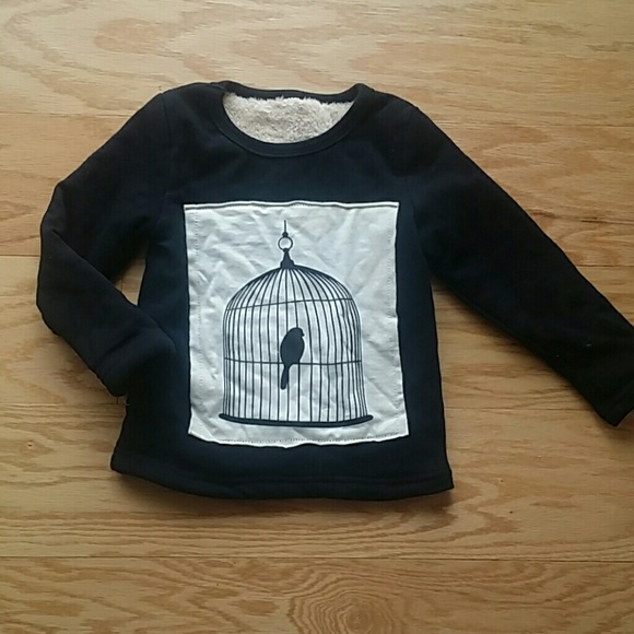 Other - NWOT Caged Bird Black Sweatshirt