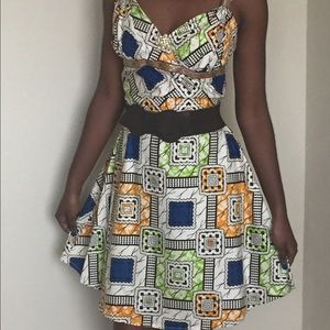 African print dress