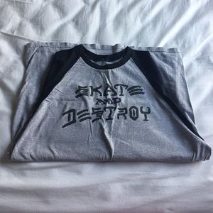 Thrasher skate and destroy baseball tee