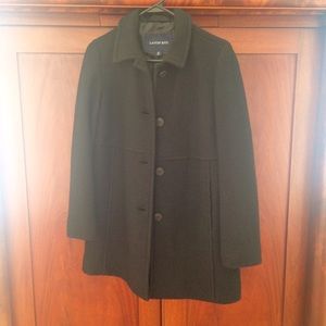 Landsend boiled wool pea coat size 4P