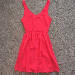 Neon Pink Skater Dress