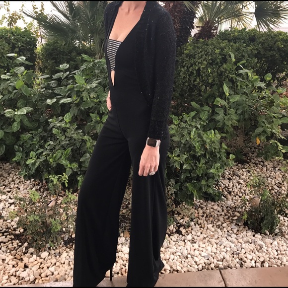 Bebe Black/Rhinestone Jumper - Picture 1 of 3