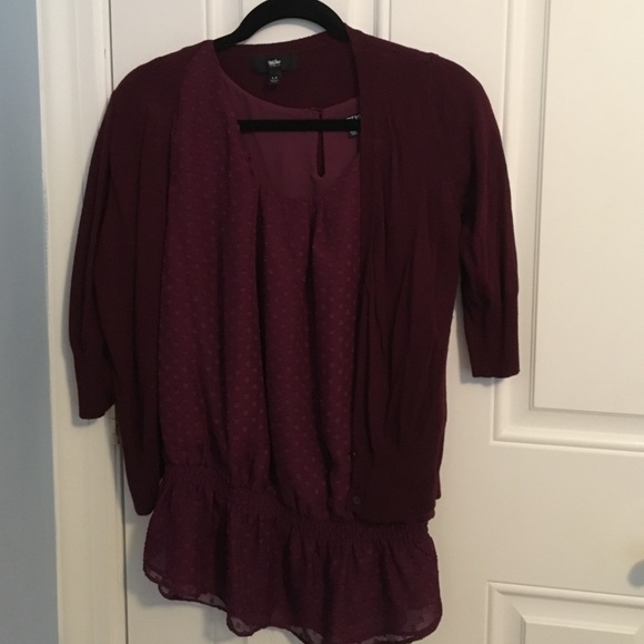 Top and cardi bundle