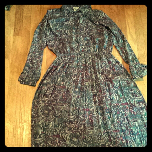 Vintage paisley dress
