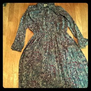 Vintage paisley dress