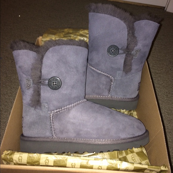 UGG Other - Brand NEW Grey Bailey Button UGG Boots In Box
