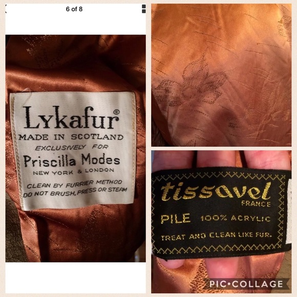 Vintage faux fur coat Lykafur Priscilla Modes