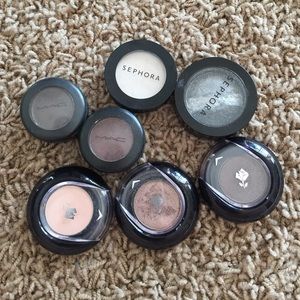 Mac, Lancôme and Sephora Eye shadows