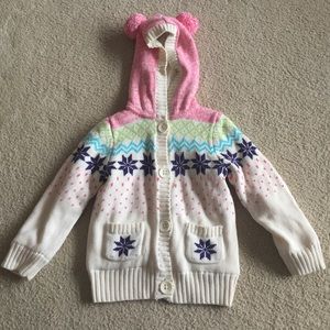 babyGap Snowflake Hooded Sweater