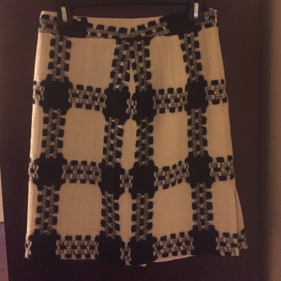 Milly black and white tweed skirt - Picture 1 of 3