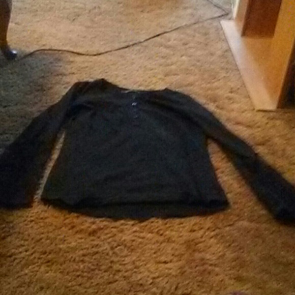 NWOT gorgeous black long sleeve top.