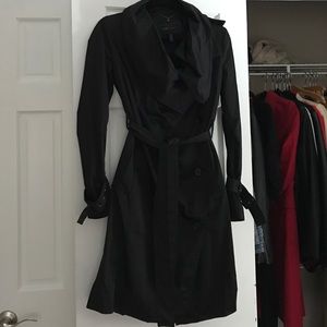 Bcbgmaxazria black trench coat: extra small