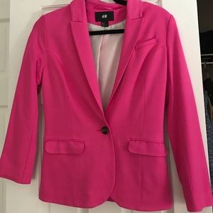 H&M pink blazer: size 4
