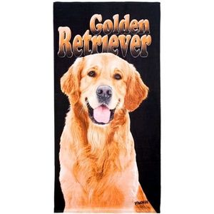 Golden Retriever Beach Towel