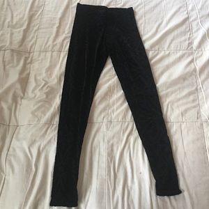 Blackmilk Velvet Sheer leggings