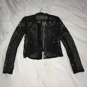 Mesh detail jacket