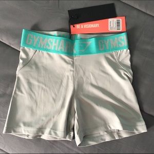 GymShark Mint Grey Shorts