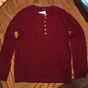 Henley style sweater